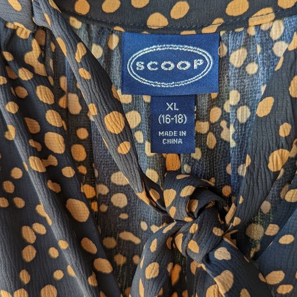 Split Neck Tiered Midi Dress by Scoop - Picture 4 of 5